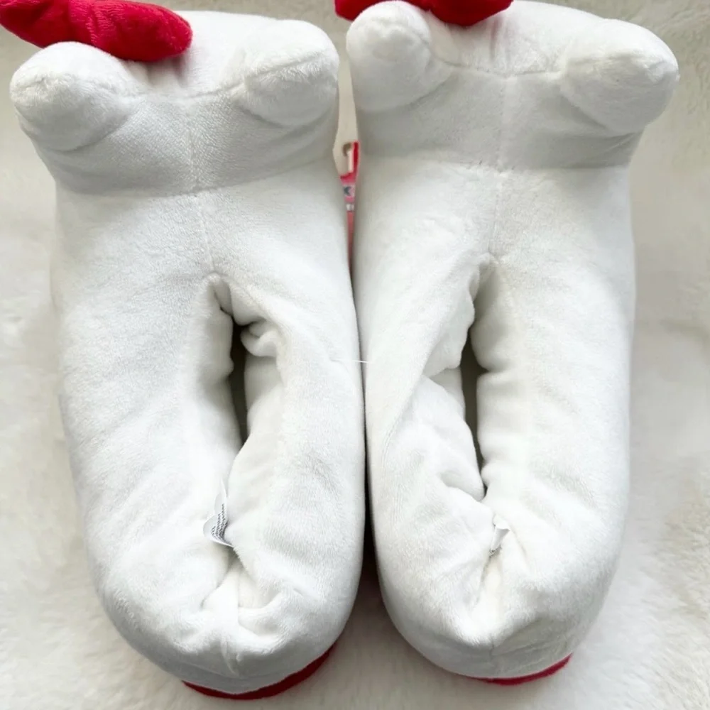 *NEW* Hello Kitty Slippers -  Red Bow Size M/L  7-8 - Picture 3 of 6